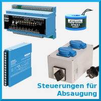 Steuerungen für Absaugung mit elektro-pneumatischen Absperrschiebern