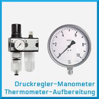 Druckregler, Filterregler, Filter, Öler mit Koppelpaketen,Thermometer, Manometer, Druckluftaufbereitung, Vakuumregler, Wartungsgeräte, Druckluftbehälter, Sicherheitsventile