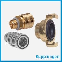 Kupplungen: Schnellverschlusskupplungsdosen (DN 2,7 - DN 19),Kupplungsstecker, Temperierkupplungen, LinkTech Kunststoffkupplungen, Hydraulikkupplungen, Tankwagenkupplungen, Hebelarmkupplungen (Kamlock), Kompressorkupplungen, Storz-Kupplungen, Gartenschlauchkupplungen, ...